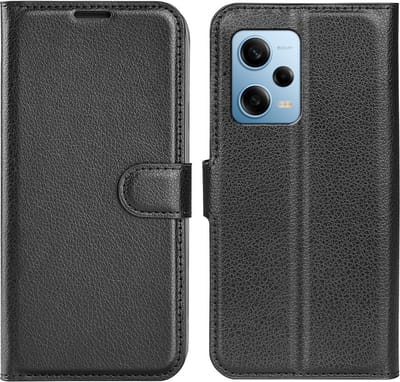 Coverup Hoesje - Geschikt voor Xiaomi Redmi Note 12 Pro 5G / Poco X5 Pro Hoesje - Coverup Book Case - Zwart