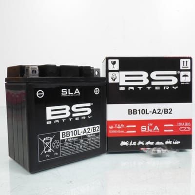 Batterie SLA BS Battery pour Moto Suzuki 500 GS E 1989 à 2000 YB10L-A2/B2 / 12V 11.6Ah Neuf