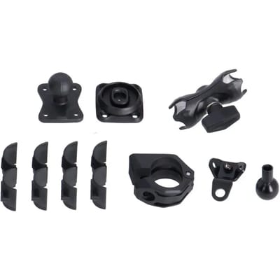 Universele gps-bevestiging voor motorfiets incl. stuurarm/spiegelbevestiging SW-Motech T-Lock