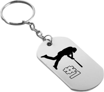 Akyol - basebal sleutelhanger - Sport - familie vrienden - cadeau - 54 x 29mm