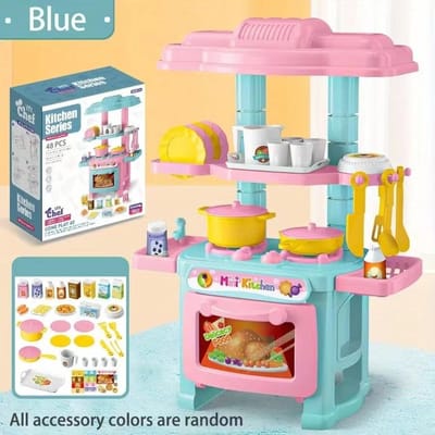 Mini Keuken Aanrecht Speelset DIY Gesimuleerd Koken Eten Servies Speelhuis Rollenspel Doe Alsof Spel Speelgoed Cadeau Kind Jongen Kinderen
