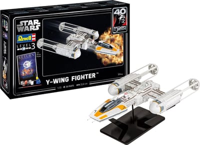 Revell Modelbouwpakket Ruimtevaart - 05658 Y-wing Fighter - Star Wars - Geschenkset Plastic - 1:72 - Modelbouw
