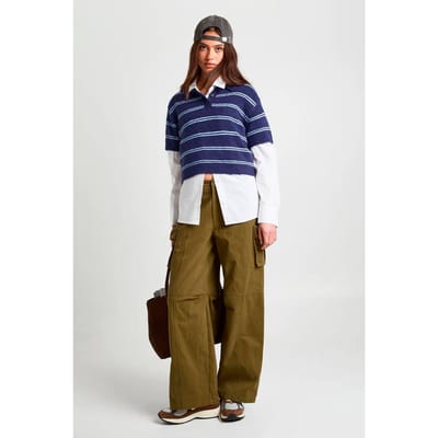 boohoo Dames Twill Cargo Broek | Khaki | Maat: 6