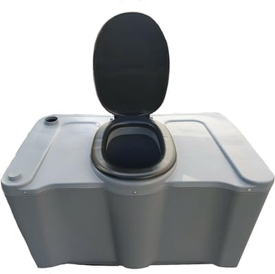 Toilettank - WC tank - Afvalwater opslag - Verzonken zuigpunt - 250 liter - Zwart