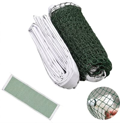 Draagbaar badmintonnet, 6,1 x 0,76 meter, verstelbaar en opvouwbaar tennis-/volleybalnet, knooploos, geschikt voor tuinen, stranden en buitensporten,groente,6.1m*0.76m