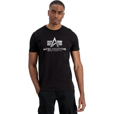 T-shirt Alpha Industries Basic Foil Print