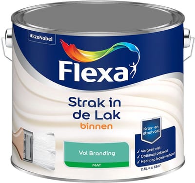 Flexa - Strak In De Lak Binnenlak Mat - Vol Branding - Mengverf - 2,5 L