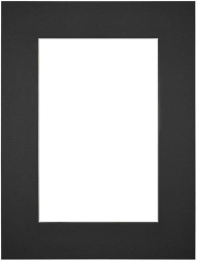 Passe-Partout Fotomaat 30x45 cm - Lijstmaat 45x60 cm - Zwart - Museumkarton - Fotolijst niet inbegrepen