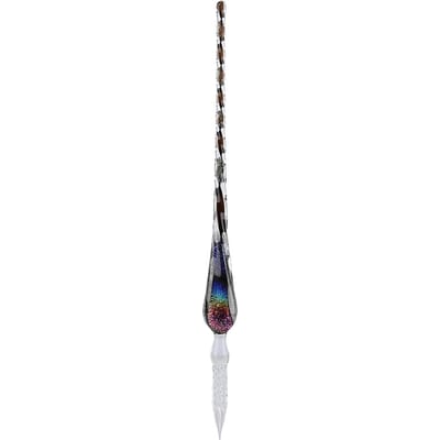 Kristallen Sterrenhemel Glas Dip Pen Signatuur Inktpen Vulpen Set met Inkt Pennenhouder Kleurrijk gray