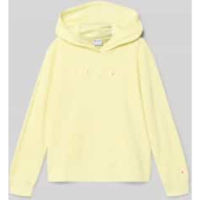 Hoodie van Katoenmix met Geborduurd label
