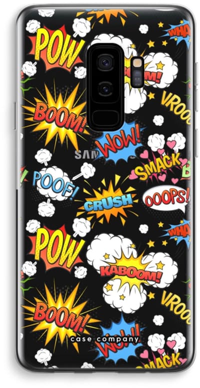 Case Company® - Hoesje geschikt voor Samsung Galaxy S9 Plus hoesje - Pow Smack - Soft Cover Telefoonhoesje - Bescherming aan alle Kanten en Schermrand