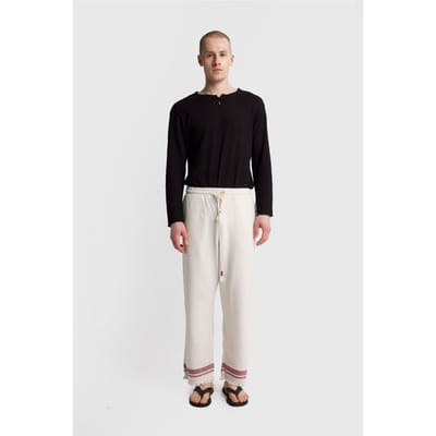 Heren Katoenen Gebreide Broek