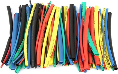 XLPE Krimpkous Set - 100 Stuks Isolatie Tubes voor Elektrische Draden - 5 Kleuren en 5 Maten voor Kabelverbindingen en Mechanische Bescherming
