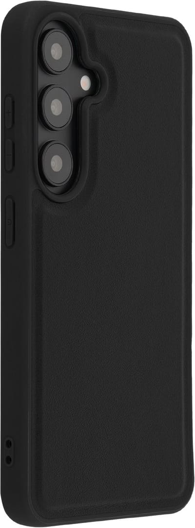 Accezz Hoesje - Geschikt voor Samsung Galaxy S25 - Edge Backcover met Magnetische Ring - Zwart