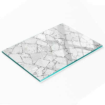Multifunctionele decoratieve keukenplank van gehard steen, 80x52 cm