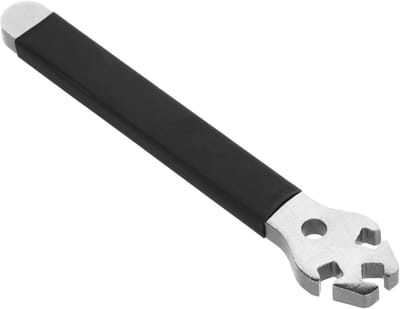 Spaaksleutel-Fiets Spaakspanner-Fietsspaakcorrectiesleutel Buitenfietssleutel Spaakgereedschap-Voor Fietswielen Gereedschap -Voor Het Uitlijnen Van Fietswielen-Black-Metaal