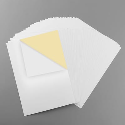 100 vellen maskeringsvellen voor stempelen, herpositioneerbare zelfklevende stanspapier maskers - Maat: 14,8 x 21 cm, ideaal voor knutselen en hobbyprojecten