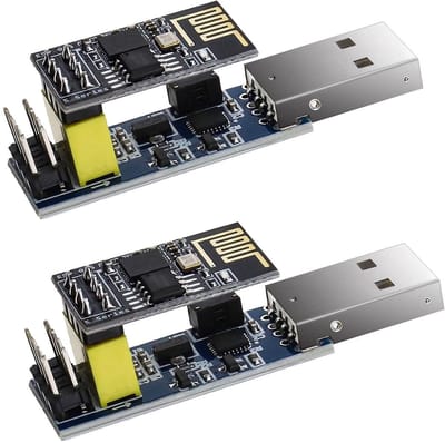 Dailygoody - ESP8266 Wifi Module - Seriële Draadloze Transceiver - USB CH340C Chip - Adapter Kit x2 - Ideaal voor IoT-projecten - Geschikt voor hobbyi