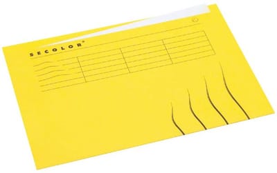 Vouwmap Ongelijk A4 Jalema Secolor Geel