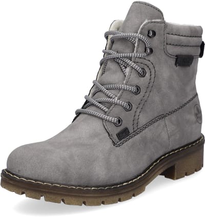 Rieker dames veterboot grijs
