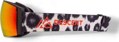 DESCENT Goggle - Skibril - The Panorama - Snowleopard - Red - Skibril met magnetisch verwisselbare lens, hard case & extra lens