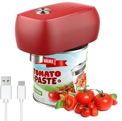Oplaadbare Elektrische Blikopener voor Senioren en Mensen met Artritis - Automatische Opening, Veilig en Met USB-oplaadfunctie
