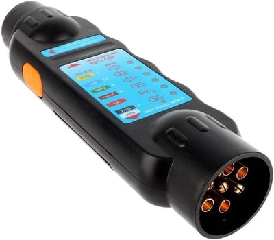7-Pins 12V Aanhangwagen Stekker Tester voor Voertuigen - Diagnosetool voor Aanhangwagens en Trekhaakverbindingen