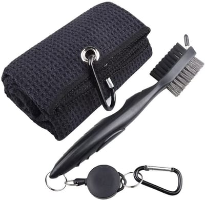 Unyqoos® Complete Reinigingsset voor Golfclubs: Borstel en Handdoek voor Optimaal Onderhoud