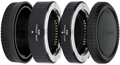 OmGoods - Dailygoody - Automatische Macro Verlengbuis Set - 2-Stuk 11mm/16mm - Voor Fujifilm X-Mount - Verbeter jouw macrofotografie - Voor Fujifilm lenzen
