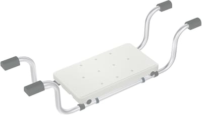 Antislip Badzitplank voor Badkuip – Verstelbaar Badplank 72–82 cm – Badplank met Antislip Handgrepen – Veilig Badzitje tot 150 kg – Aluminium