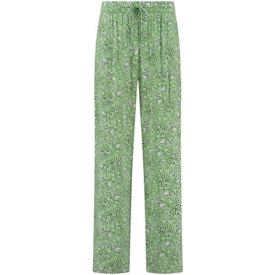Shiwi Monaco Trousers Poolside Paisley Kelly Green Kelly Green Größe: M | Ausgestellte Hosen Outlet | Damen | Grün