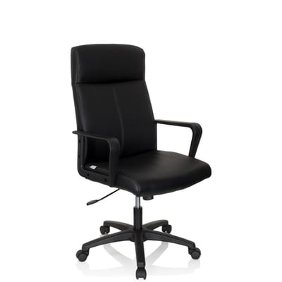 hjh OFFICE Lisso - Professionele directiestoel - Zwart - Kunstleder