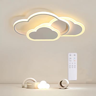 Led Cloud Plafondlamp-Slaapkamer Plafondlamp, Dimbaar, Met Afstandsbediening, Moderne Creative Cloud Kamer Woonkamer Licht, Geschikt Voor Slaapkamers En Kinderkamers