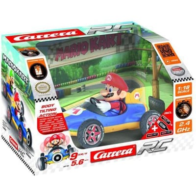 Carrera RC voertuig Auto - RC Mario Kart™ - Mach8 - Mario - Schaal 1:18 - 25,5cm - 2,4GHz RC Model Kant en Klaar - Carrera Bestuurbare Auto