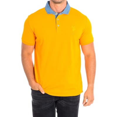 DESM Polo met korte mouwen en contrasterende reverskraag 61460 man
