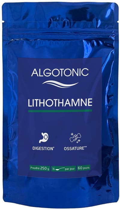 Algotonic Lithothamnion Poeder 250 g - Basisch Zeewiersupplement - Bron Van Calcium En Magnesium - Ondersteunt Spijsvertering En Botten - 60 Dagen Kuur