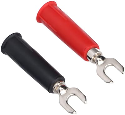 10 Stuks 4mm U/Y Type Elektrische Crimp Terminals, Geïsoleerde Banana Plug Adapter en Spade Connectoren voor Draadverbindingen en Accessoires