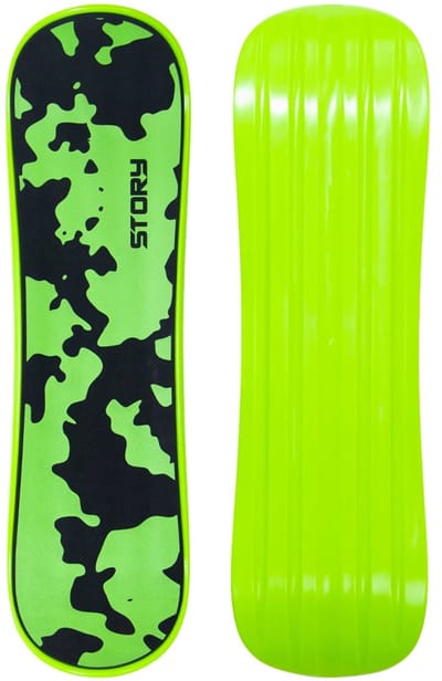 Story Snowskate Green Camo 81 cm. Compacte Snowskate met Antislip Deck en Camo Design