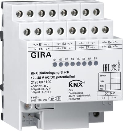 Gira KNX DIN-rail binair ingangsbussysteem - 212800