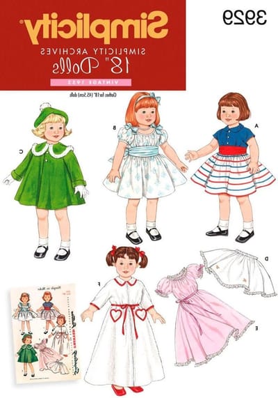 Naaipatroon Poppenkleding - Patroon Poppen - Poppen Aankleden - 6 Verschillende Looks - One Size - N.v.t.