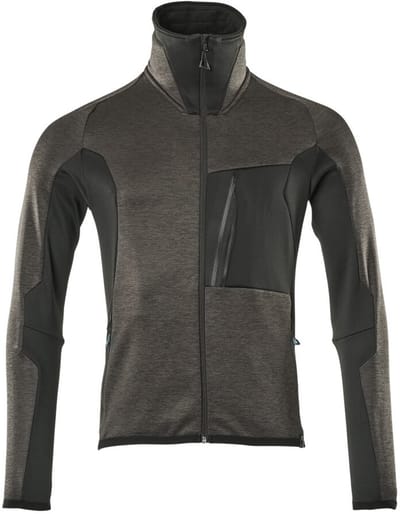 Mascot Advanced Fleecetrui met rits 17103-316 - donkerantraciet/zwart - 4XL