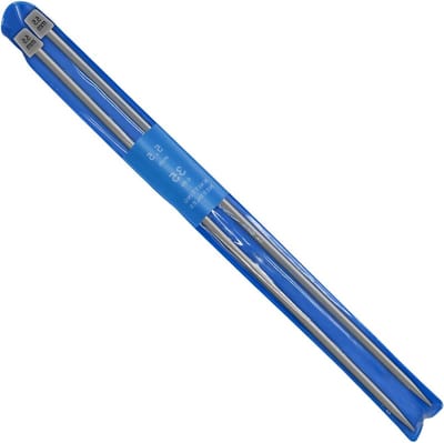 Set van 2 Aluminium Breinaalden van 35 cm - Ideaal voor Handgemaakt Breiwerk, DIY Projecten en Sweaters (5.5 mm)