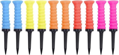 Golf Elastische Tees - 10 Stuks Lichtgewicht Herbruikbare Trainingstees voor Golf