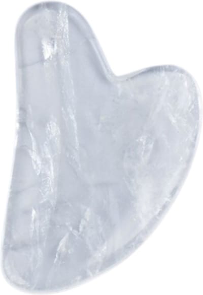 Guasha, massagesteen van bergkristal (helderheid), 8 cm