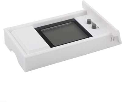 Digitale Thermometer - Max Min Meter - Temperatuur Bewaken - Weerbestendig Dakontwerp - 14 x 9 x 4 cm - Zwart/Wit