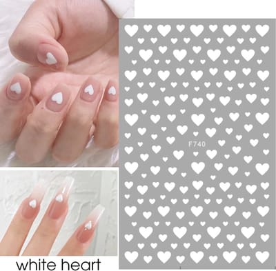 Hypify - Nagelstickers - Kleur Wit - Nagel Decoratie