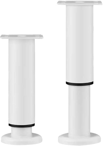 Dailygoods- Meubelpoten verstelbaar - Set van 2 - Steunpoten voor bedframe/bank - Hoogte 18-30 cm - Duurzaam metaal - Eenvoudige installatie - Meubelpoot