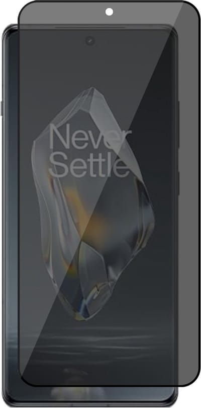 Privacy Screenprotector geschikt voor OnePlus 12R - Volledig Dekkend Glas Screen Protector
