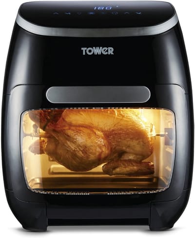 Digitale Airfryer Oven 10-in-1 met Snel Luchtcirculatie en 60-Minuten Timer, 11 L, 2000 W, Zwart
