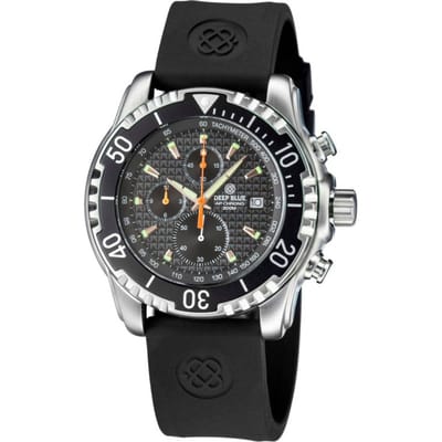 Deep Blue AP Chronograph quartz diver Black